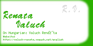 renata valuch business card